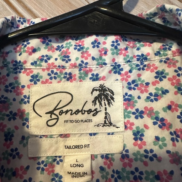 Bonobos Short-Sleeve Floral Casual Button-Downs 2 Pack Blue Pink White - Picture 8 of 11